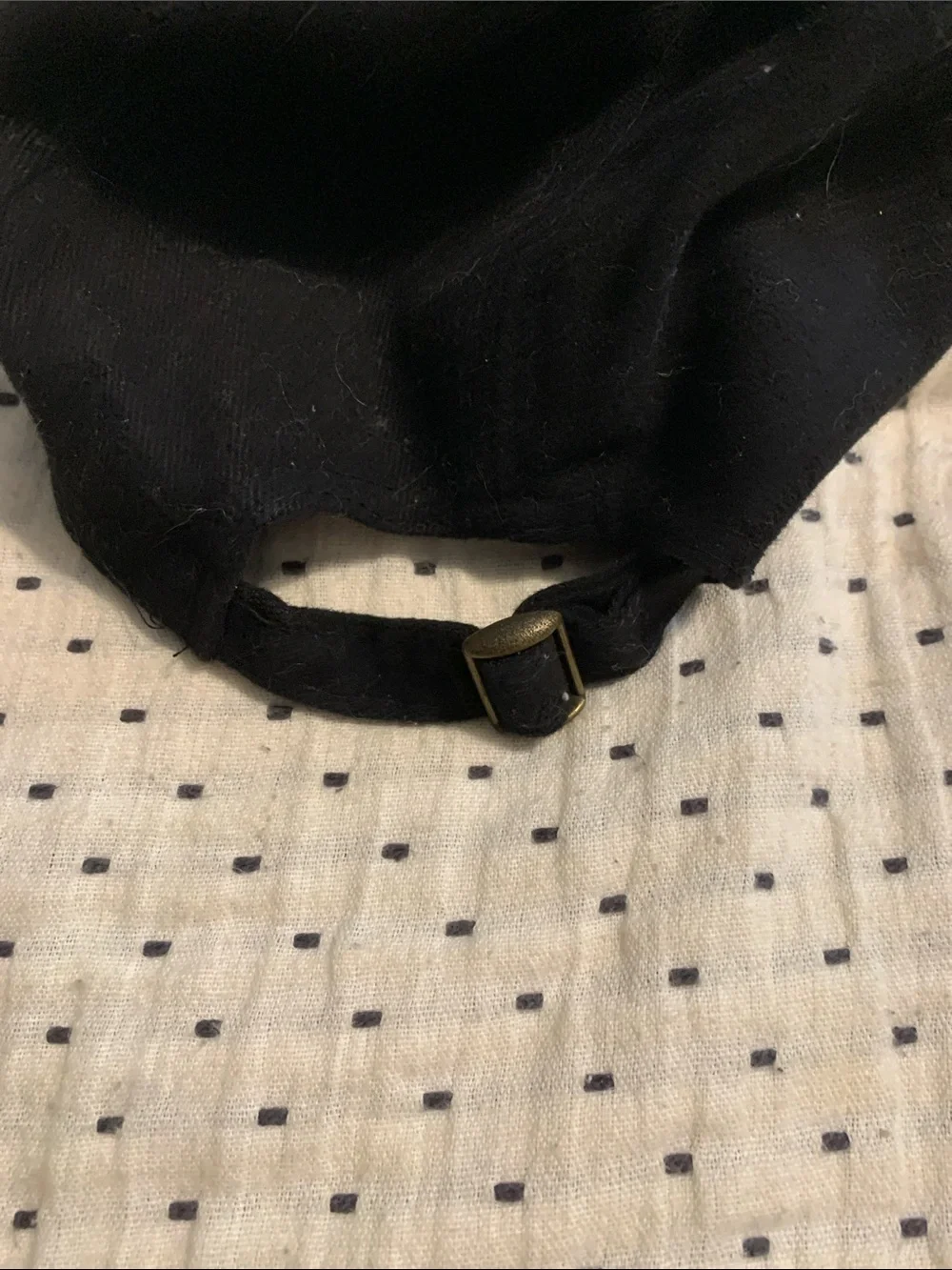 Black Embroidered Baseball Cap